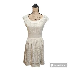 American Eagle Outfitters Beige Knit Dress Size M